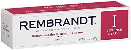 Rembrandt Intense Stain Removal Toothpaste 3.0 Ounce Pack of 2