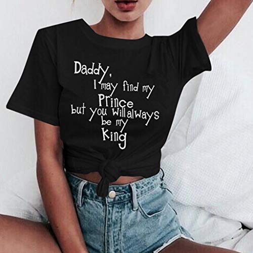 Women T Shirt Summer Cotton Casual Blouse Funny Tee For Lady Yong Girl Tops Black #TOP1