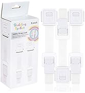 Budding Sprout Durable Strong Safety Strap Lock 6-Set for Baby Safety - for Cabinet, Drawer, Frid...