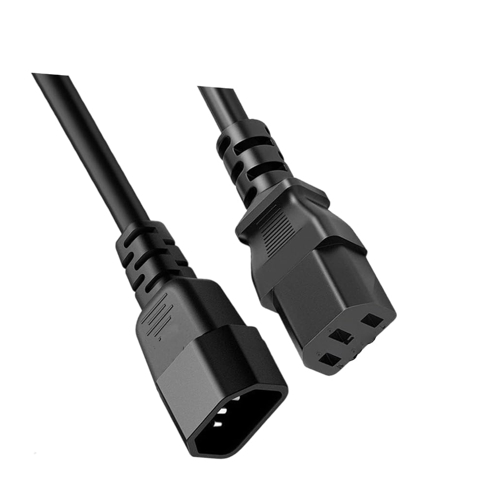 Tsophreniq C13 To C14 Power Cord 18AWG Flame Retardant Coppered Cores Extension Cable for Electronics And