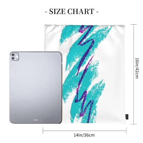 90's Cup Design print casual drawstring backpack Gym Bag Sports, fitness, yoga, travel backpack Men Women, White4