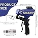 Sand Blaster Gun, Gravity Feed Sandblaster Gun for Metal, Wood Paint, Handheld Sand Blaster Gun with Air Tube Connector for Paint & Rust Removal, 90 PSI Abrasive Media Blaster