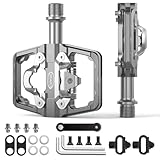 CXWXC Mountain Bike Pedals Compatible with Shimano SPD Cleats - Dual Sided Plat &...