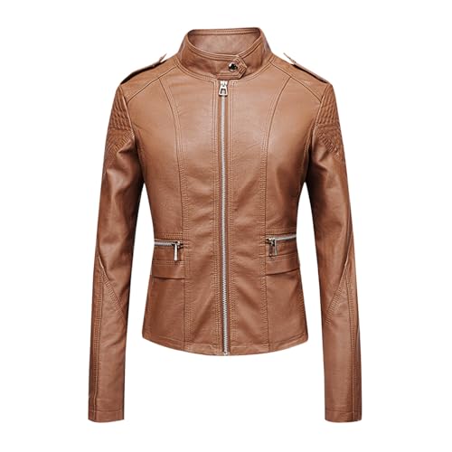 Long Sleeve Jacket for Women Winter Fall Neck Faux Leather Warm Fuzzy Hooded Jacket Hoods Outerwear Women 2025