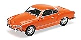 Türen und Hauben geschlossen VW Karmann Ghia Coupe, orange, 1970, Modellauto, Fertigmodell, Minichamps 1:18