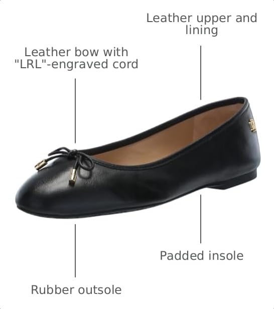 Image of Lauren Ralph Lauren Womens Jayna Flat