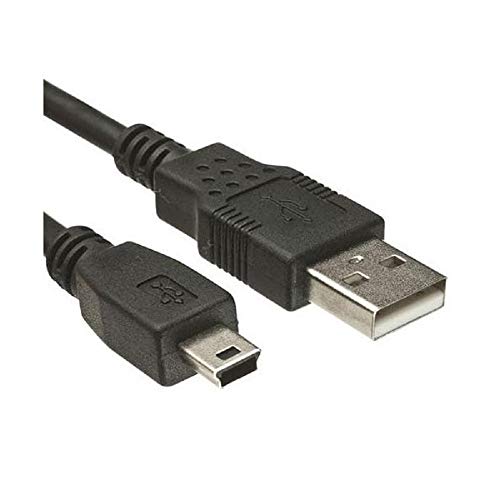REY Cable Mini USB a USB para Carga y Transferencia de Datos, 12 cm