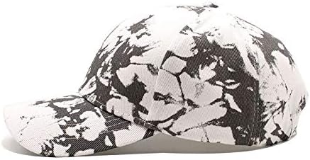 Miniatura 4 de BEARUN Gorra de béisbol de algodón con teñido anudado de perfil bajo, gorra de béisbol de hiphop, sombrero de papá