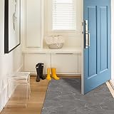 Pu Leather Carpet Runners for Hallways - Living Room Area Runner Rugs Non Skid Washable - Rubber Bac