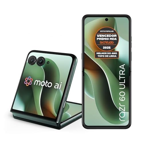 Smartphone Motorola Razr 60 Ultra - 1TB 32GB (16GB RAM+16GB Ram Boost) Snapdragon 8 Elite Tela dobrável 7" e externa 4” Moto AI 50MP camera - Verde