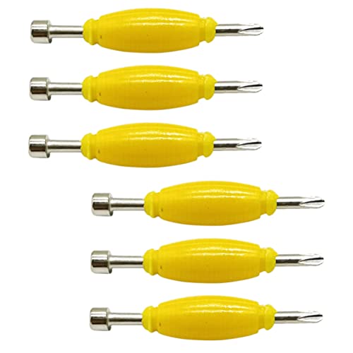 FOYTOKI Finger Skateboard Metal Screwdriver 6pcs Mini Screwdriver Set Dual Tip Fingertip Board Tools Plastic Metal