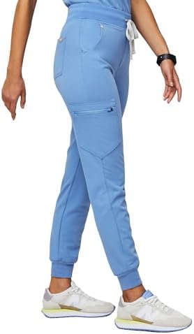 FIGS Zamora High Waisted Jogger Scrub Pants for Women — Slim Fit,...