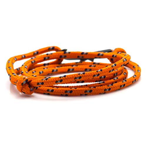 Fashion Plated Black Alloy Shark Tail Hook Colorful Rope Link Bracelet2