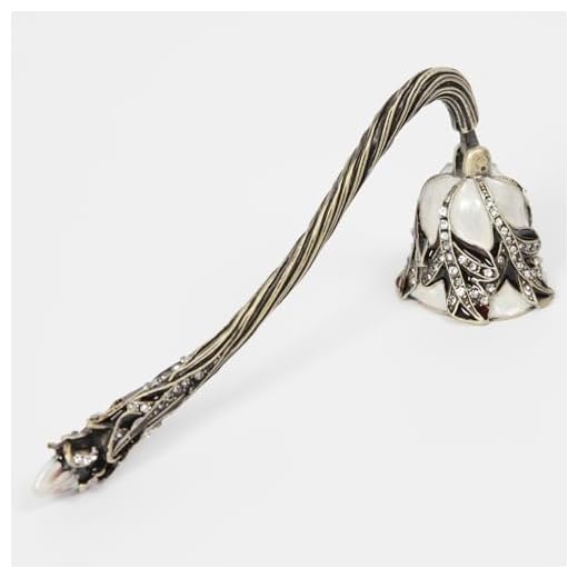 thewense Apagador de velas, extintor de velas vintage con mango largo, extintor decorativo de metal antiguo como regalo para decoración del hogar