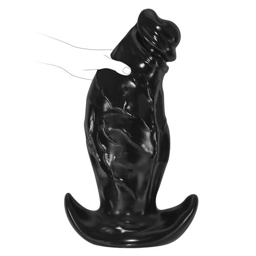 Image of Anal Plug with Safe T-Shaped Base, Massive Monster Dildos Wearable Prostate Sex Toy, Large Butt Plug Soft Anal Dilator for Advanced Men Women Couple (L)