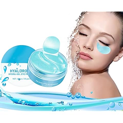 Augenpads, Eye pads, Eye Mask, Anti Aging Hyaluron Augenpads, Kollagen Augenmaske für Feuchtigkeit Spendende, Entfernen Augenringe, Falten, Feine Linien, tränensäcke, Puffiness, 60pcs Cover
