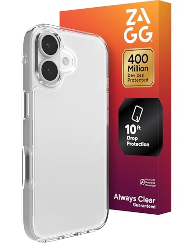Coque iPhone 17 ZAGG Crystal Palace Lite transparente qui ne jaunit pas