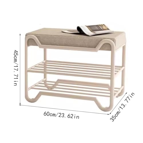Tabouret d'armoire à chaussures Modèle B en 60 cm au design minimaliste et soigné