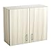 Safco Products 1700VS Modular Hospitality Breakroom Wall Cabinet with 1 Adjustable Shelf, Vanilla Stix Base/Gray Top