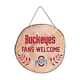 FOCO Ohio State Buckeyes NCAA Wood Stump Sign