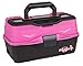Flambeau Outdoor 6382 Classic 2-Tray Tackle Box, Frost Pink/Black