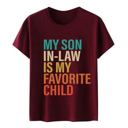 Camiseta divertida para la familia con texto en alemán 'My Yeryn ist Mein Lieblingskind', Vino, XXL