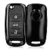 Produktbild kwmobile Autoschlüssel Hülle kompatibel mit VW Skoda Seat 3-Tasten Autoschlüssel - Hardcover Schutzhülle Schlüsselhülle Cover in Schwarz matt