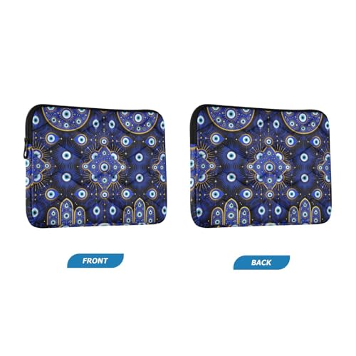 Funda para portátil azul de 15-16 pulgadas en poliéster miniatura 2
