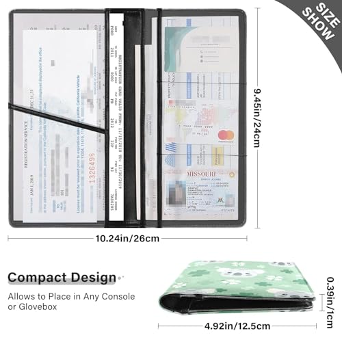 Organizador de carro de cuero miniatura 3