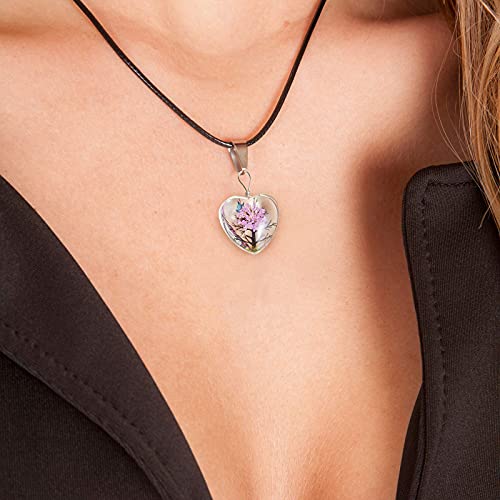 Dried Flower Pendant Dried Flower Tree Charms Resin Dried Pressed Flower Pendant Lacework Transparent Glass Ball Beads Round Floating Pendant Mixed Colors For Making Jewelry Diy Craft (40) #TOP2