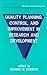 Quality Planning, Control, and Improvement in Research and Development (Quality and Reliability)