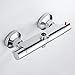 Price comparison product image ZhongYe Thermostatic Shower Bar, Wall Mounted Valve Anti Scald Tap Hot Cold Water Mixer Bathroom Accessory Constant Temperature Chrome, Silver, 26 x 8 x 8 centimetres