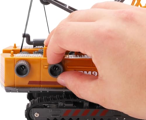 Toyland® Baukran-Spielfahrzeug – realistische bewegliche Teile – bedienbares Spielzeug für Kinder – Maßstab 1:55