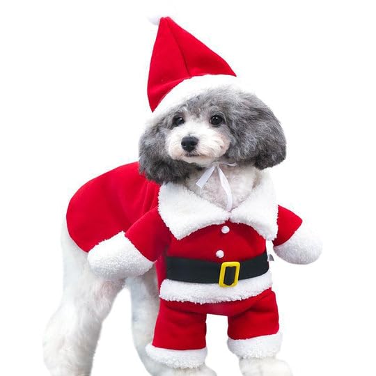 Bhumi Enterprise Pet Dog Cat Christmas Santa Hat with Scarf Xmas Costume Dress (XS) (B0CJCPM6DC) Amazon Price History, Amazon Price Tracker