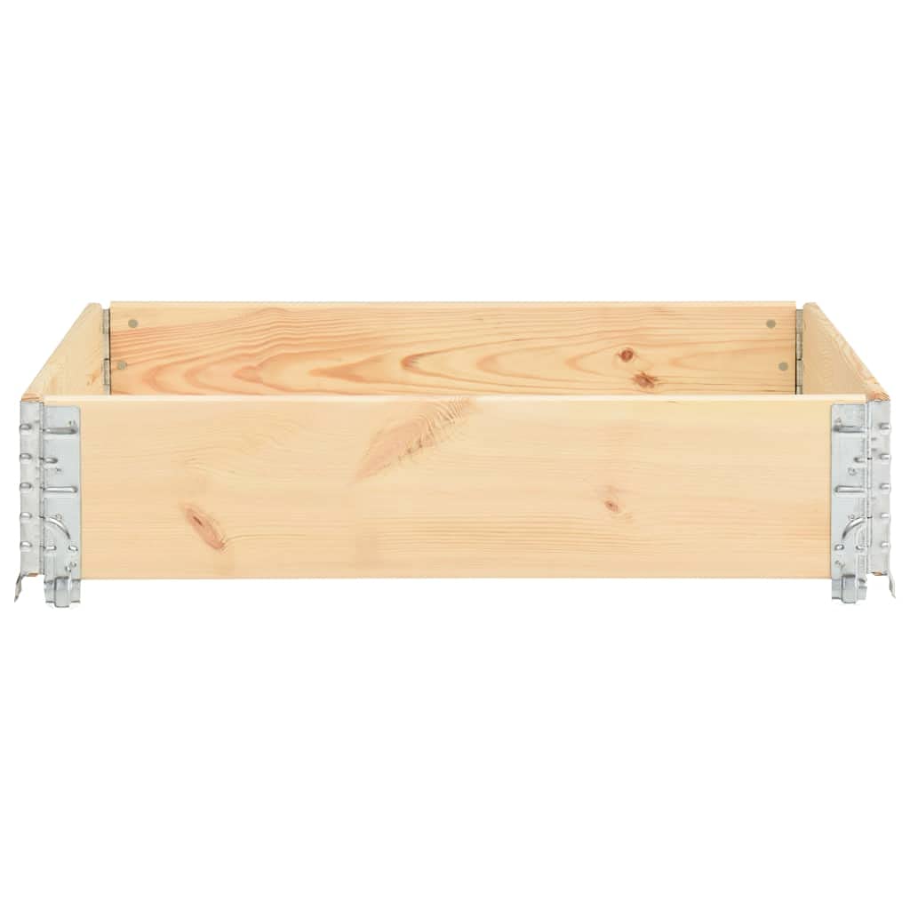 vidaXL Caja de Palés Jardinera Muebles Plegable Almacenar Artículos Almacenamiento Jardín Terraza Exterior 100x100 cm Madera Maciza de Pino