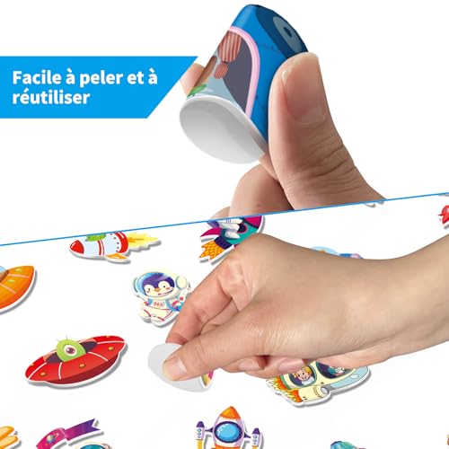 Elfew 6 Livres d'autocollants Réutilisables Pour Enfants 2-6 Ans, Gommettes – vue 6