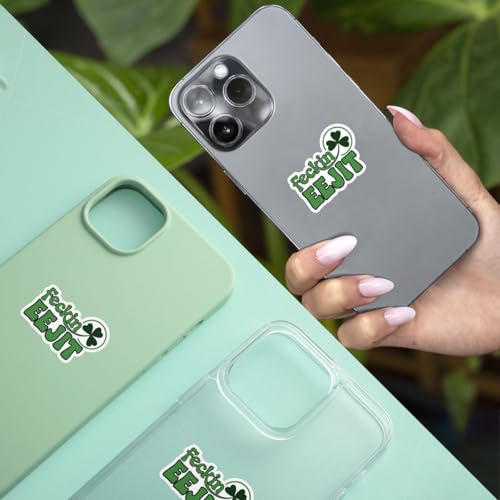 Calcomanías de San Patricio: pegatinas con diseño de trébol para laptop 7