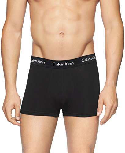 Image of Calvin Klein Men's Polyester Classic Solid Trunk (Pack of 3)