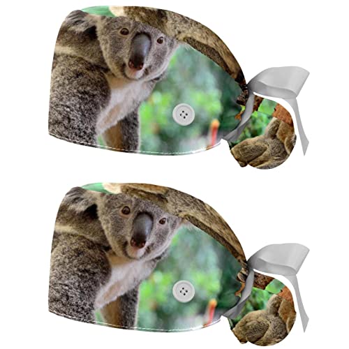 Casquette de travail respirante JDEZ et anti-transpiration motif koala