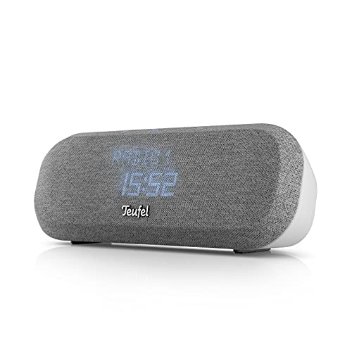 Budzik Teufel Radio ONE HiFi - głośnik Bluetooth z radiem DAB+/FM, funkcjami budzenia, wyłącznikiem czasowym - białe