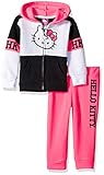  Hello Kitty Mädchen 2 Piece Hooded Fleece Active Set Kapuzenpulli, Knockout Pink, 80