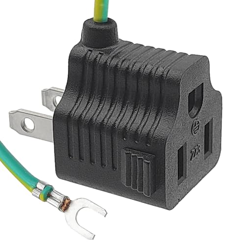 ICONSHOP 3P-2P 電源プラグ 変換アダプタ PSE認証品 1500Wまで対応 IC-3P2PNC
