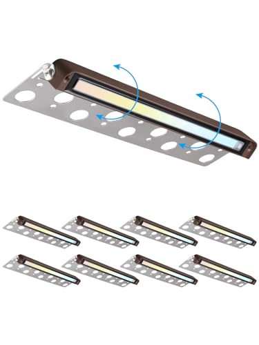 LEONLITE 8-Pack Premium Series 5CCT 12 Inch Hardscape Lighting Low