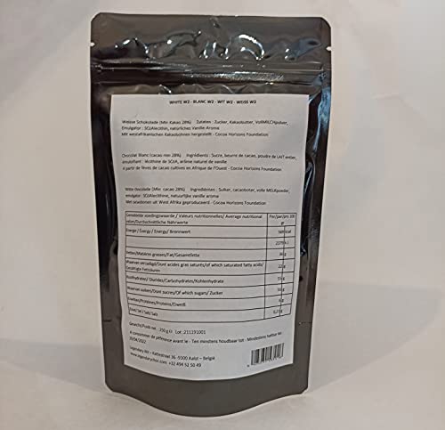 Legendary - it's all about beans en Callebaut CALLETS WIT - Originele pastilles, witte druppels pure Belgische chocolade, ideaal voor warme chocolademelk en nog veel meer. WIT 250 gr - Image 4