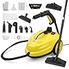 Nettoyeur Vapeur, Haute Pression Nettoyeur Vaporisateur : 5 Bar, 2000W, 2L, Haute Température Puissant Balai Vapeur, Élimine Graisses, Taches, Pour Salon, Cuisine, Salle de Bain