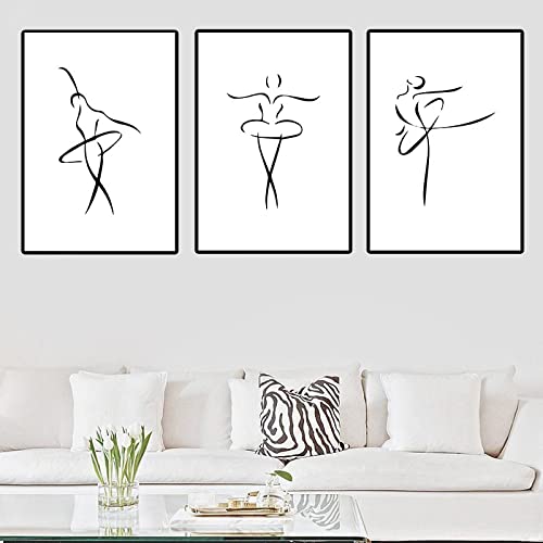 Figure poster et impression toile KEBIA de qualité galerie d'art 50x70cm triptyque