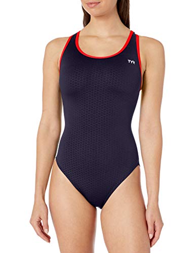 TYR Hexa Maxfit, Navy/ORG, 40