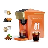 Conception conviviale - Machine à café individuelle BENFUCHEN : Dotée d'un grand réservoir d'eau de 800 ml, d'un panneau tactile intelligent et d'une fonction d'arrêt automatique après 10 minutes d'inactivité pour la sécurité et l'efficacité énergétique.