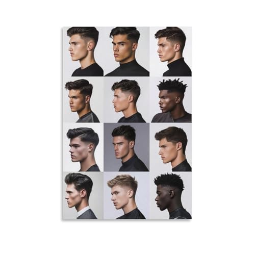 1pc Men's Hairstyle Posters Catalogue Trendy Looks for 2025 with