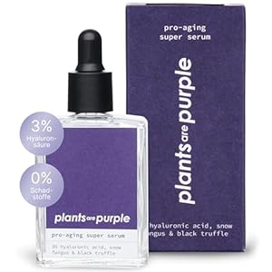 Pro-aging serum – natuurlijk anti-aging gezichtsserum met hyaluronzuur + vitamine C | voor alle huidtypes | veganistische natuurlijke cosmetica zonder additieven | hyaluronserum Plants Are Purple